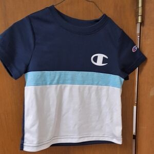 Champion Navy and White T-Shirt